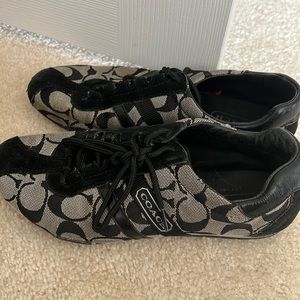Coach black sneakers